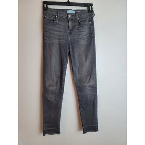 7 for All Mankind‎ Womens 27 Roxanne Stretch  Ankle Black Jeans